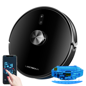 Lilin X6 LDS Aspirador de pó robô, navegação a laser Lidar, combinação de limpeza a seco e a úmido, sucção de 6500Pa, mapa de vários andares, esfregão úmido em forma de Y, limpeza de carpete com reforço turbo Lilin X6 LDS Aspirador de pó robô, navegação a laser Lidar, combinação de limpeza a seco e a úmido, sucção de 6500Pa, mapa de vários andares, esfregão úmido em forma de Y, limpeza de carpete com reforço turbo